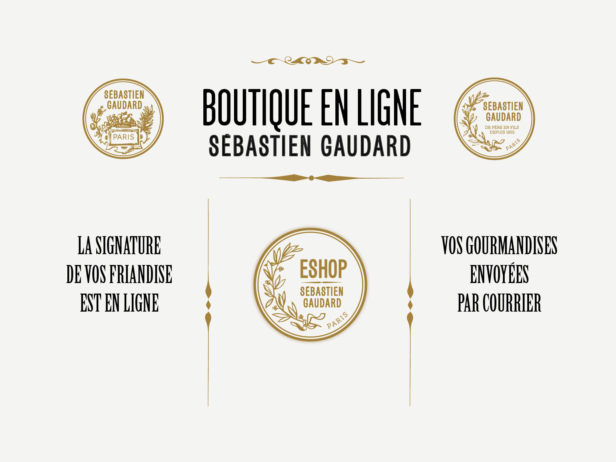 La boutique en ligne e-shop du patissier SÃ©bastien Gaudard